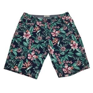 Hudson & Barrow Floral Shorts Mens 36 Multicolor Tropical 9" Lined Pockets